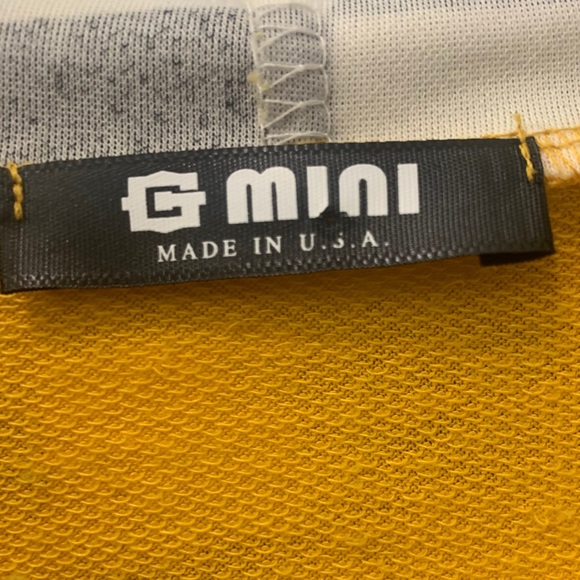 Yellow/Checkered G Mini Top - Picture 3 of 5